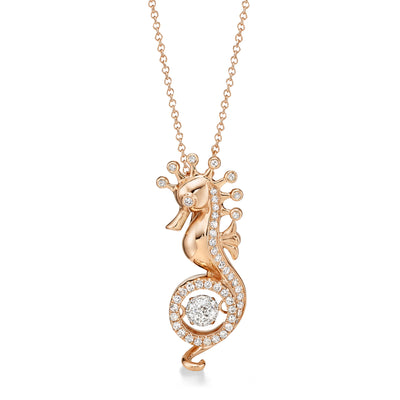 Crown Seahorse Pendant