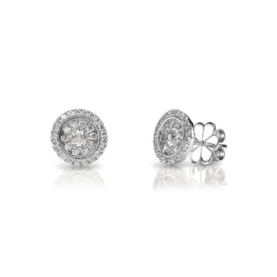 Bezel Crown De Soliel Studs