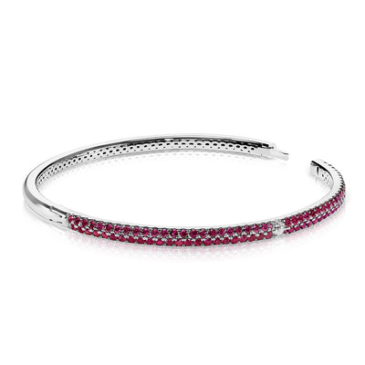 Small Crown Berry Bangle - Red