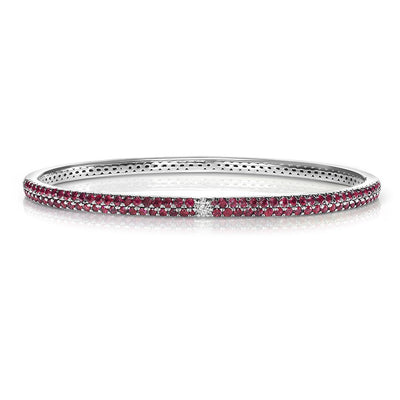 Small Crown Berry Bangle - Red